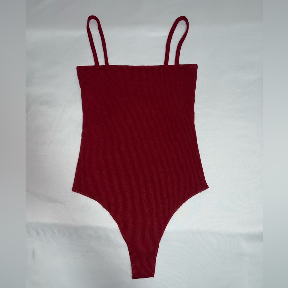 Brandy Melville Burgundy Bodysuit Tank Top
